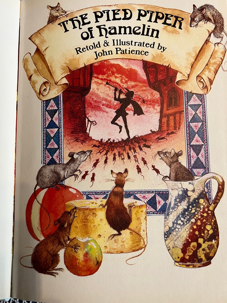 Piper And Rats Pied Piper of Hamelin Book: John Patience Storytime Series - Etsy