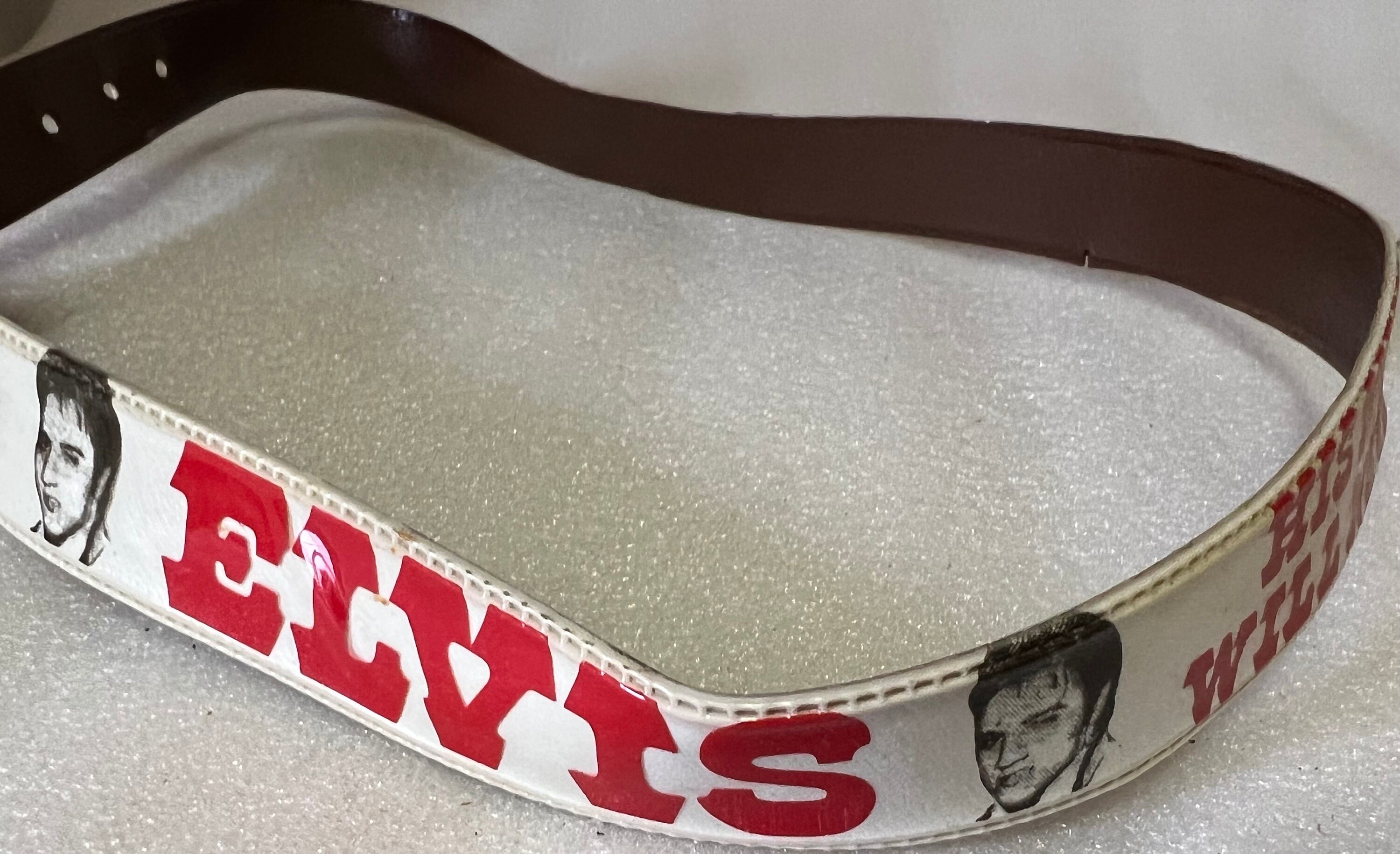 Retro Elvis Presley Belt Genuine Vinyl and Plastic From the 70's Belt ...