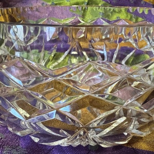 Crystal Bowl cut crystal lead crystal VGC vintage crystal bowl no chips crystal tableware crystal dinnerware crystal serving bowl