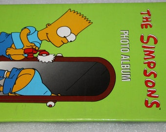 Vintage Bart Simpson photo album 1996 The Simpson's blank photo album suit card collector