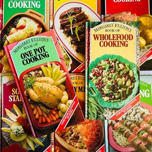 Margret Fulton collection vintage hard cover recipe books set of 8 Retro Kitchen Charm early 80&#39;s vintage cookbooks 8 cookbooks nice lot
