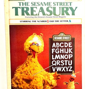 Sesamstraße Schatzkiste Vol. 1: Großer Vogel, Zahl 1 & Buchstabe A - Vintage Hardcover