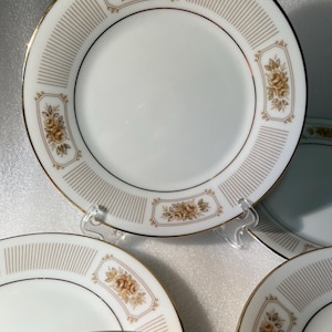 Vintage Noritake Montrose 6956 Muster 5er Set - 18 cm - Teller - 1968 Japan vintage Noritake made in Japan Geschirr Beilagenteller x 5
