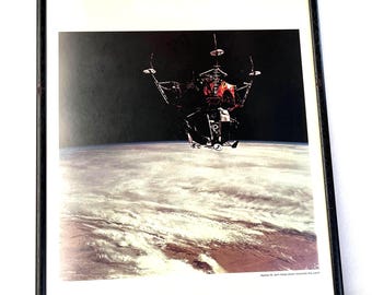 Vintage NASA Photography Set – Framed Apollo & Gemini Earth Views