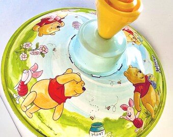 Vintage Winnie the Pooh Spinning top Disney Tin Toy Disney based on the works A A Milne E H Shepard