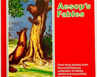 Vintage Aesop's Fables: 1979 Illustrated Hardcover Edition Children's Book