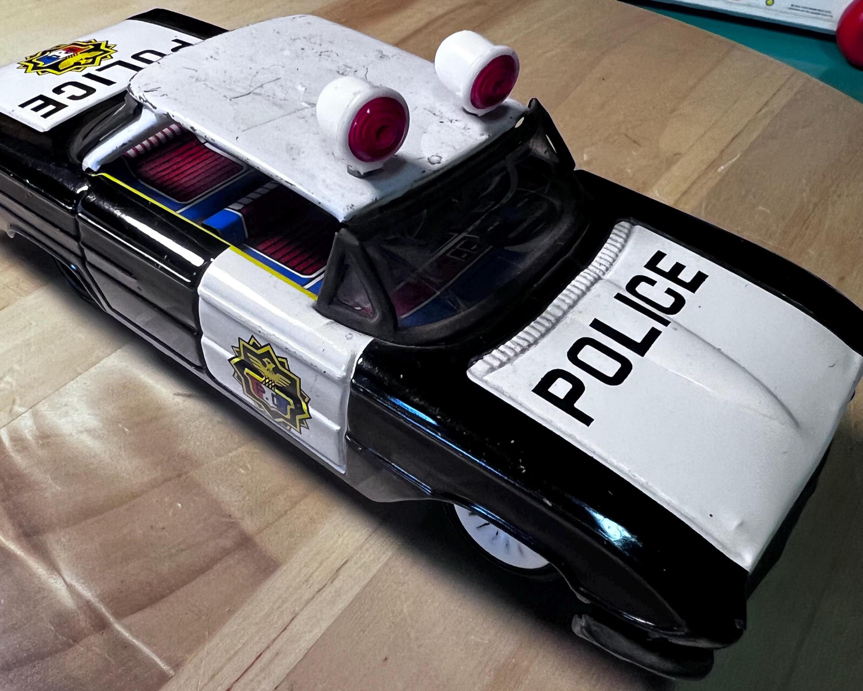ヴィンテージ コレクターズアイテム ブリキ製おもちゃ パトカー 1960