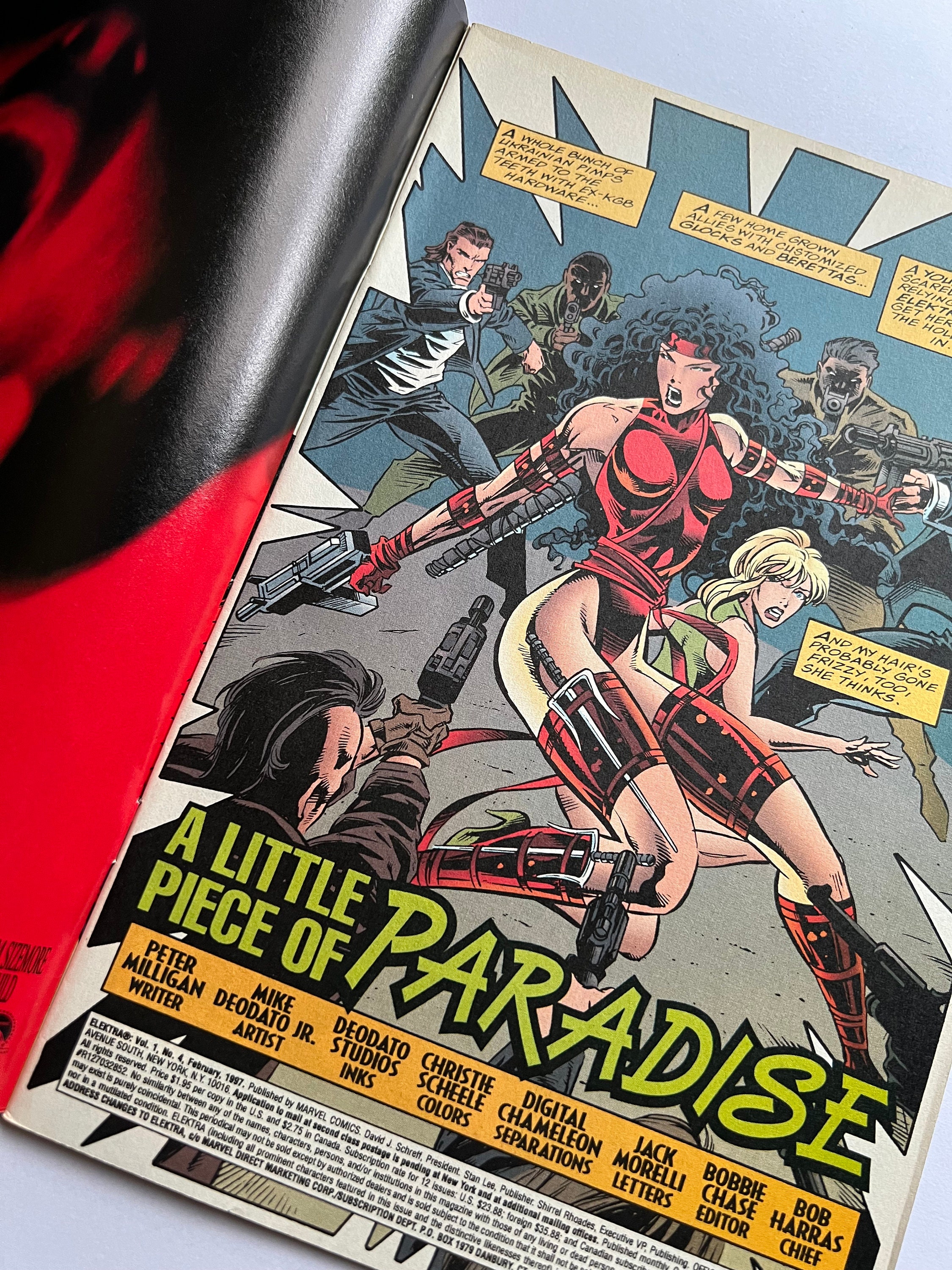 Vintage Marvel Comic Book Elektra Vol. 1 No 4 February 1997