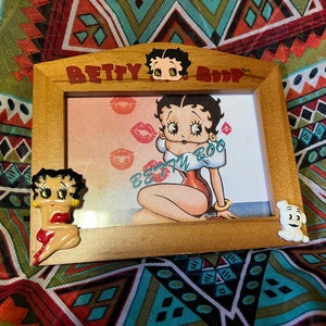 1997 Betty Boop framed  Betty Boo wood Frame TM Betty Boop Collectible vintage Betty Boop