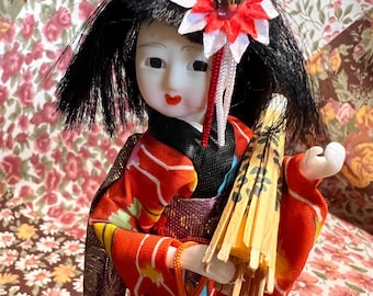 希少なヴィンテージOzenブランドの日本人形 - 動作品 - Etsy 日本