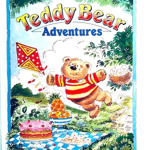 Teddy Bear Adventures Maureen Spurgeon Brown Watson England 1994  big  illustrated Hard c. children's book  gloss pages Teddy bear book kids