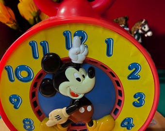 Vintage 1981 Mattel Mickey Mouse  Disney Talking Clock