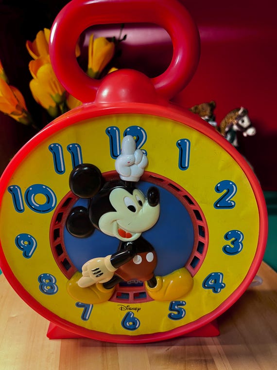 Vintage 1981 Mattel Mickey Mouse Disney Talking Clock - Etsy