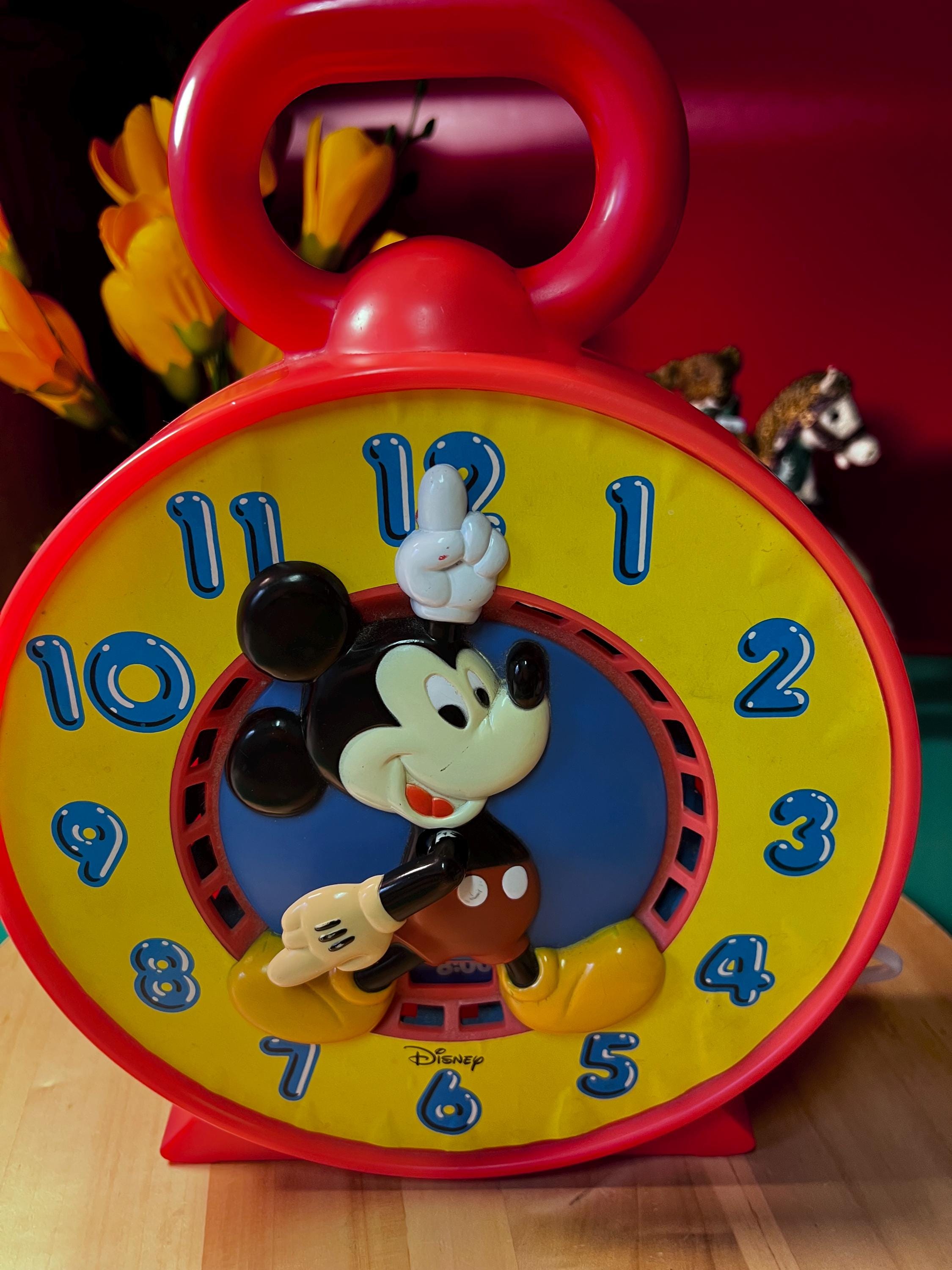 Vintage 1981 Mattel Mickey Mouse Disney Talking Clock - Etsy