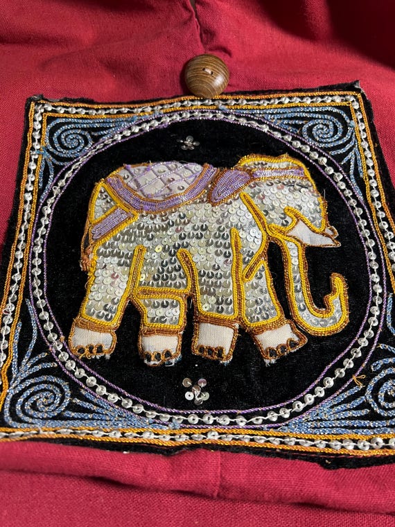 Boho Shoulder Bag Elephant Sequence - image 10