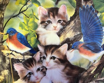 Franklin Mint Heirloom Kittens Plate: Limited Edition Spinning