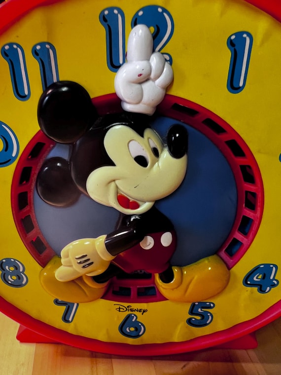 Vintage 1981 Mattel Mickey Mouse Disney Talking Clock - Etsy