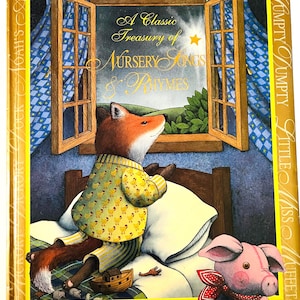 A Classic Treasury Of Nursery Songs and  Rhymes Large Hard Cover Children&#39;s Book children&#39;s nursery rhymes illustrated by Tracey Moroney