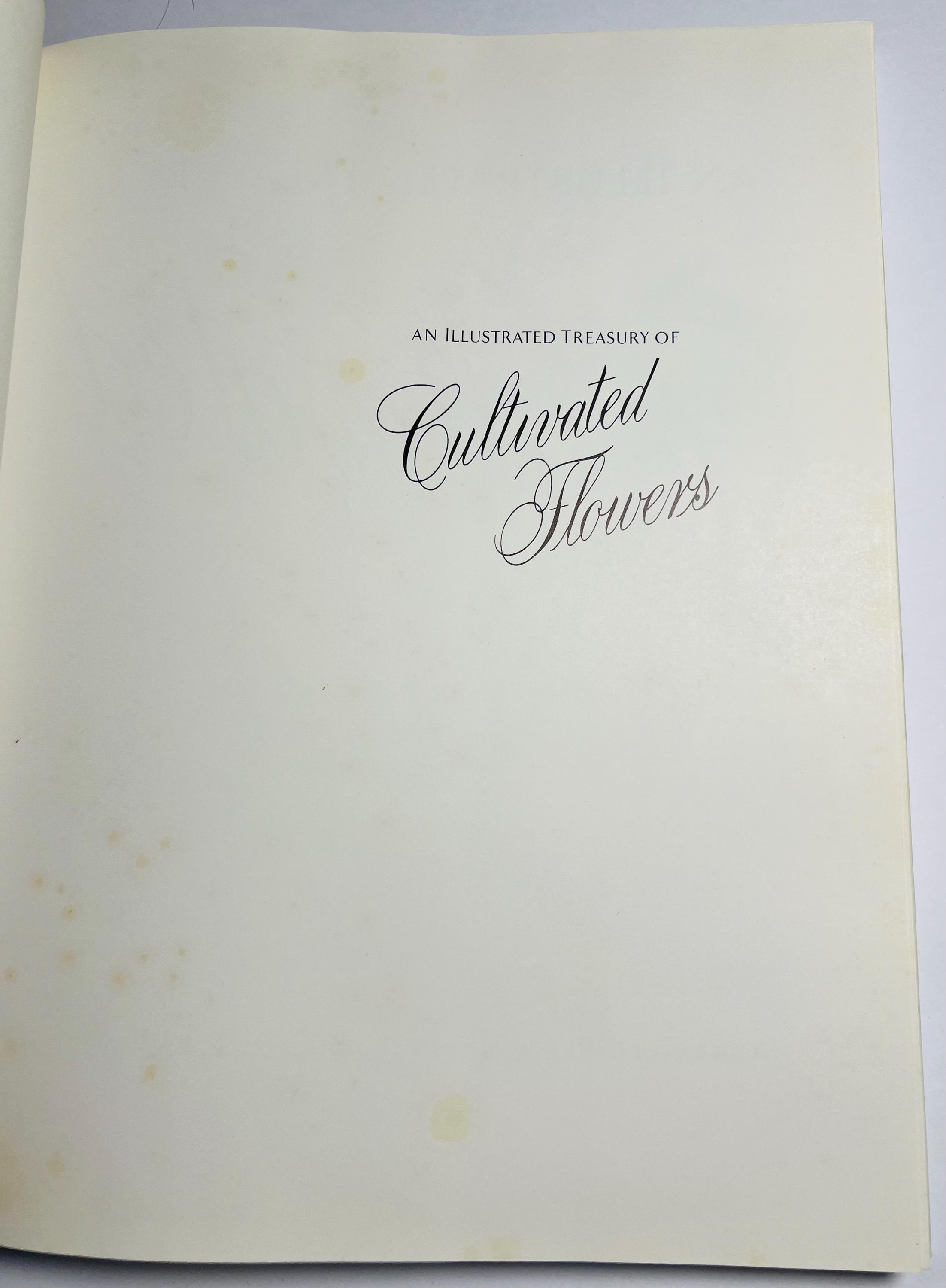 Vintage Botanical Art Book: Cultivated Flowers, 1979 Hardcover - Etsy