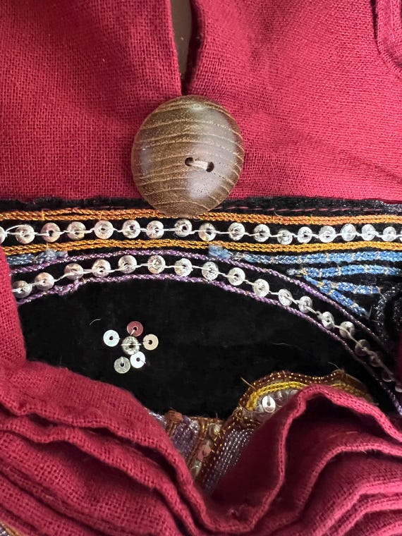 Boho Shoulder Bag Elephant Sequence - image 2