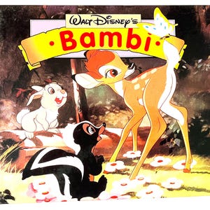 Walt Disney&#39;s Bambi 1984 Disney collectible Hard/c. full color adapted from the original Disney animated film collectible Disney Bambi Book