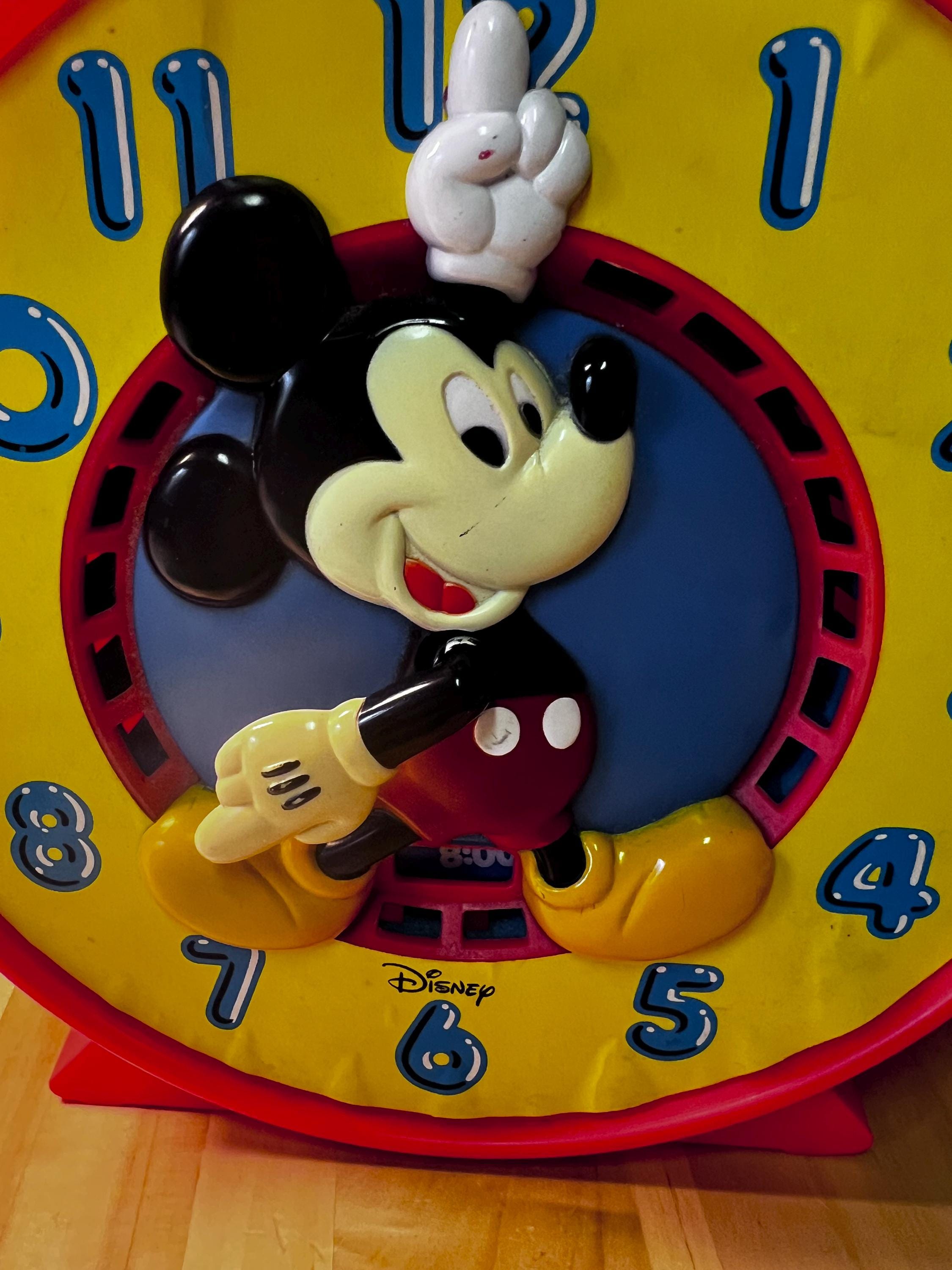Vintage 1981 Mattel Mickey Mouse Disney Talking Clock - Etsy