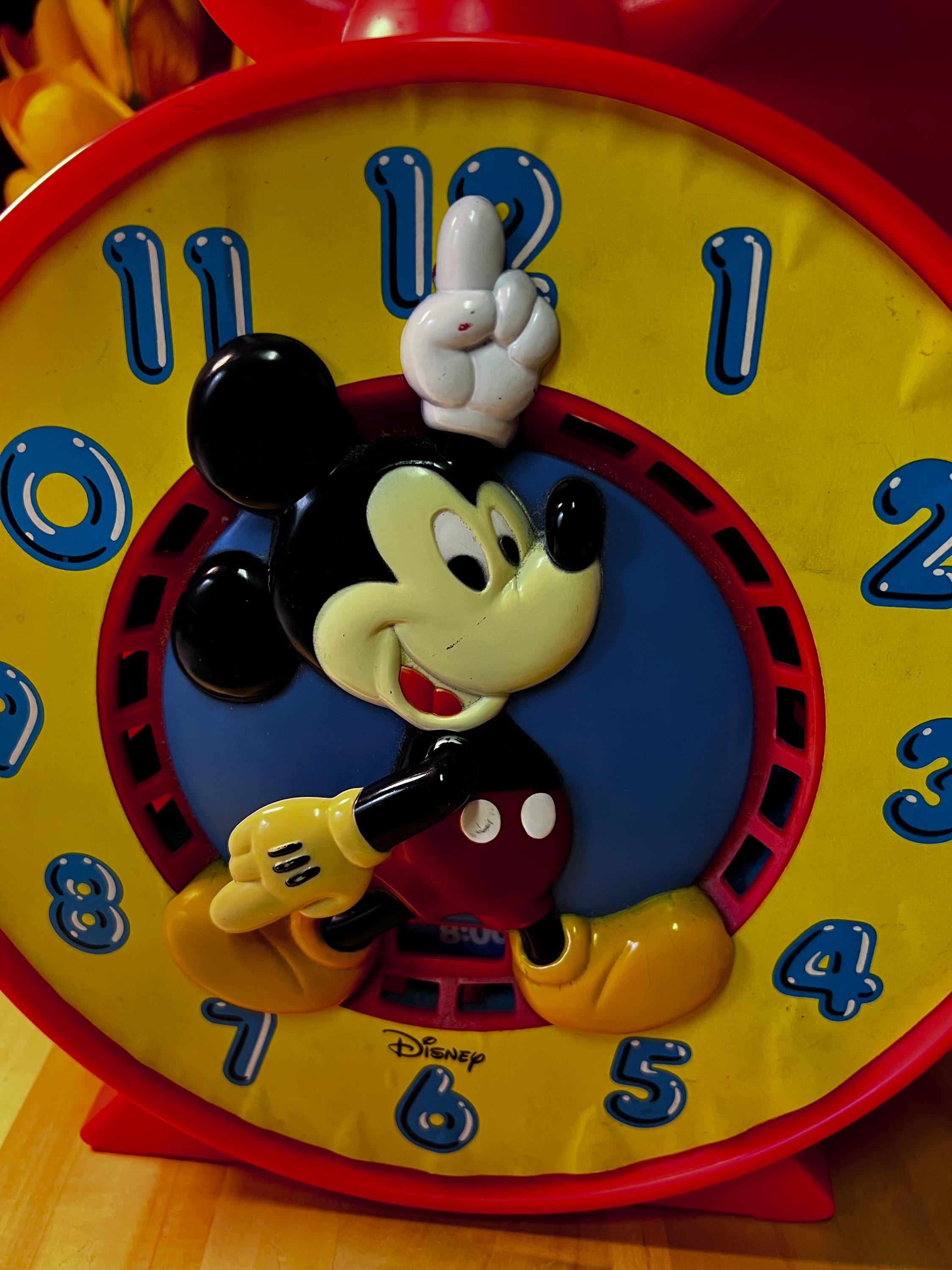 Vintage 1981 Mattel Mickey Mouse Disney Talking Clock - Etsy