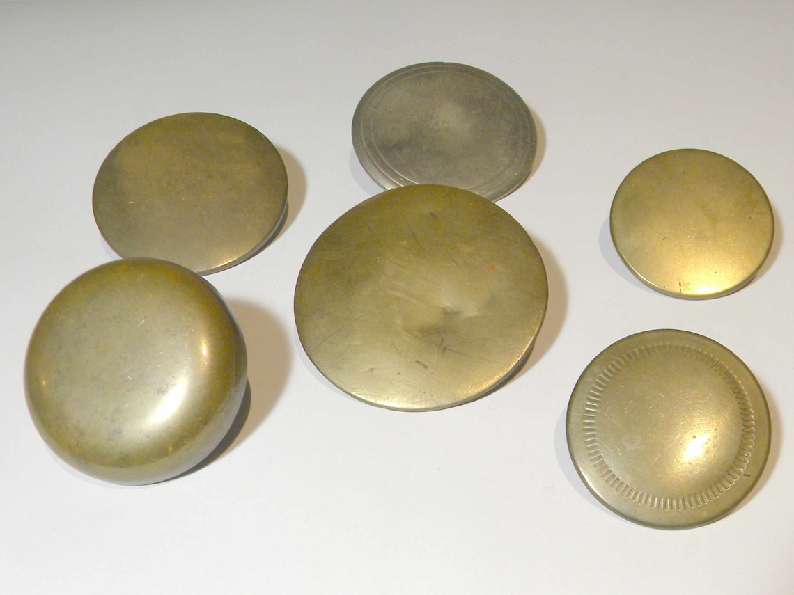 Lot of Six Brass Horse Bridle Rosettes Buckles Etsy