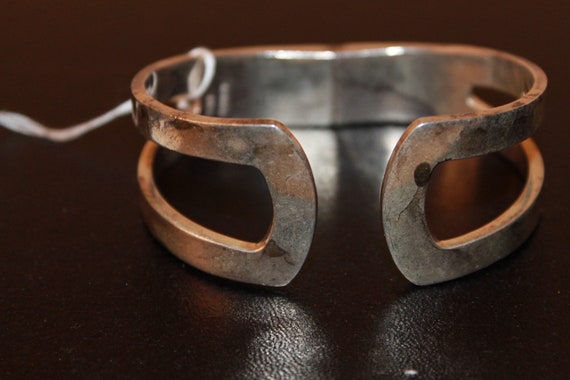 Mexican Sterling Cuff Bracelet - image 1
