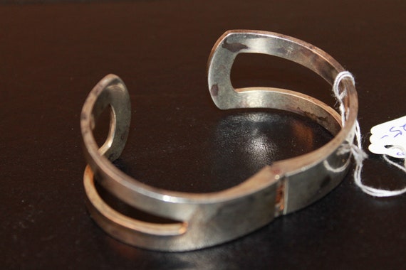 Mexican Sterling Cuff Bracelet - image 2
