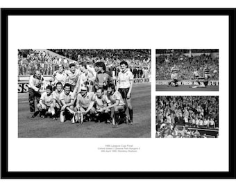 Oxford United 1986 League Cup Final Photo Memorabilia