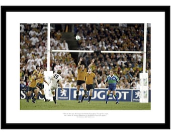Jonny Wilkinson Drop Goal 2003 World Cup Final Rugby Photo Memorabilia