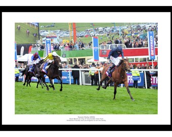 City of Troy 2024 Epsom Derby Winner Horse Racing Photo Memorabilia