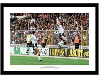 Paul Gascoigne Tottenham Hotspur 1991 FA Cup Photo Memorabilia