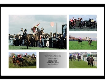 Grand National Legends Horse Racing Photo Memorabilia
