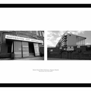 Manchester City Maine Road Old Stadium Photo Memorabilia