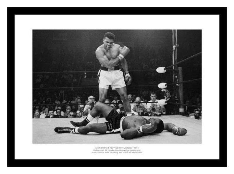 Cassius Clay v Sonny Liston 1965 Boxing Photo Memorabilia | Etsy