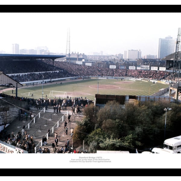 Chelsea FC Match Day Stamford Bridge 1973 Photo Memorabilia