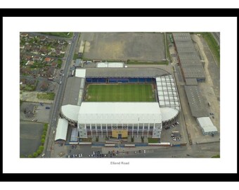 Leeds United Elland Road Stadium Aerial View Photo Memorabilia