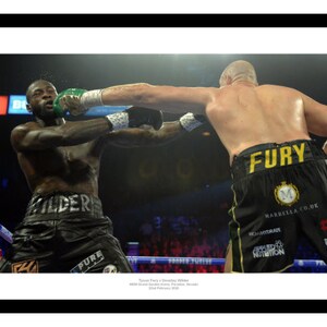 Tyson Fury v Deontay Wilder 2 Boxing Print Memorabilia