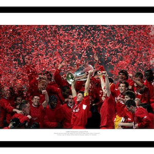 Liverpool v AC Milan 2005 Champions League Final Team Photo Memorabilia