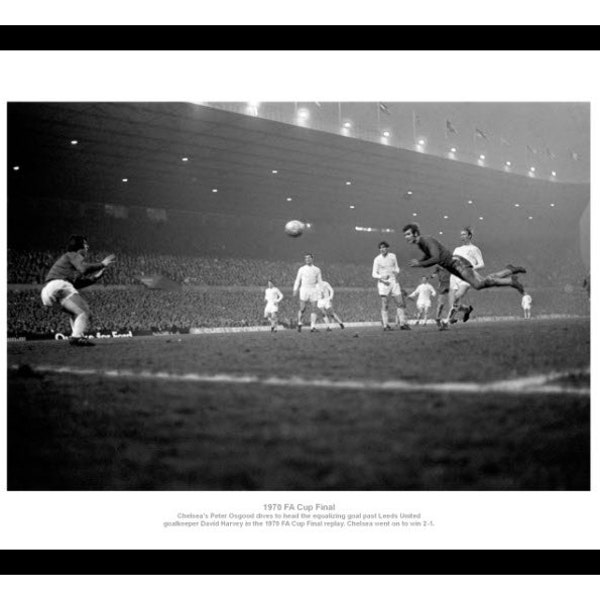 Peter Osgood Chelsea 1970 FA Cup Final Photo Memorabilia