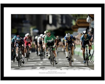 Mark Cavendish Equals Merckx's Record 2021 Tour De France Cycling Photo Memorabilia