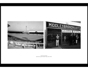 Ayresome Park Middlesbrough FC Historic Stadium Print Memorabilia