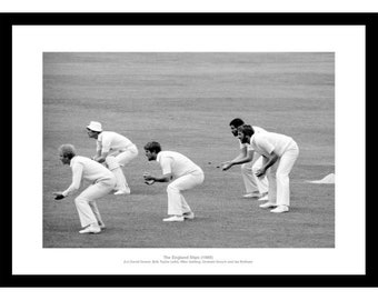 The 'Slip Cordon' England 1985 Cricket Photo Memorabilia