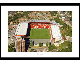 The Valley Stadium Charlton Athletic Aerial View Photo Memorabilia