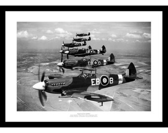 Spitfire Squadron - Historic 1944 World War 2 Photo Memorabilia