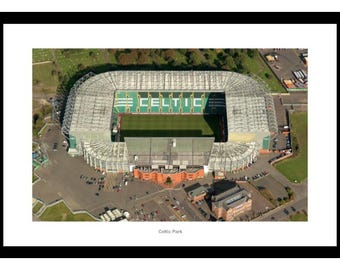 Celtic Park Stadium Aerial View Photo Memorabilia