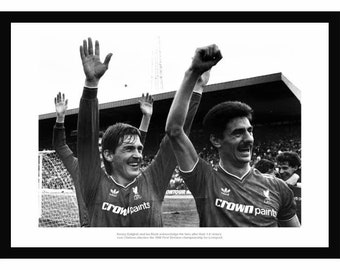 Liverpool 1986 League Champions Kenny Dalglish & Ian Rush Photo Memorabilia