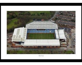 Villa Park Stadium Aerial View Photo Memorabilia